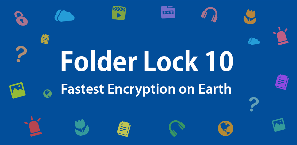 Official Folder Lock 10 product banner from the software archive